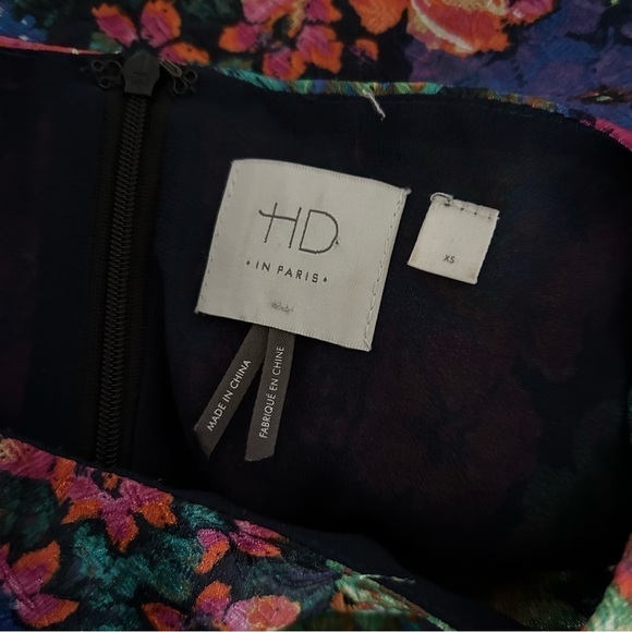 Anthropologie HD in Paris Tropicalist Floral Shift Dress Sz XS - Picture 8 of 8